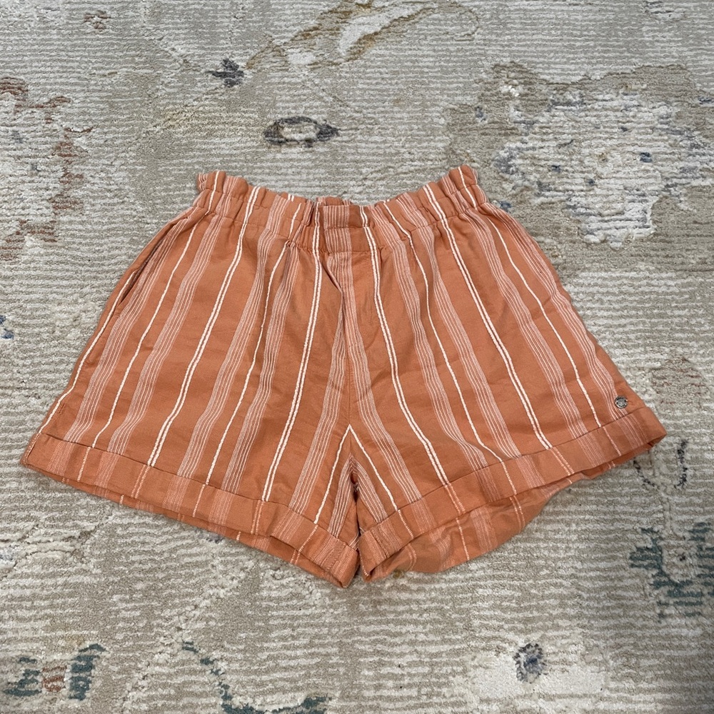 Roxy Striped Tan Women's Shorts